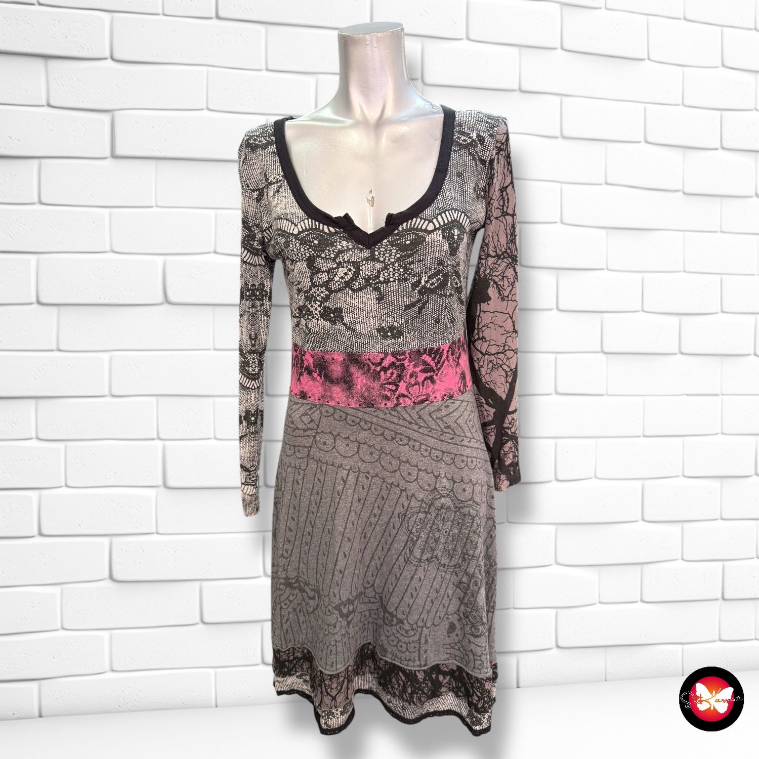 **HOY** Vestido de manga larga DESIGUAL Talla M