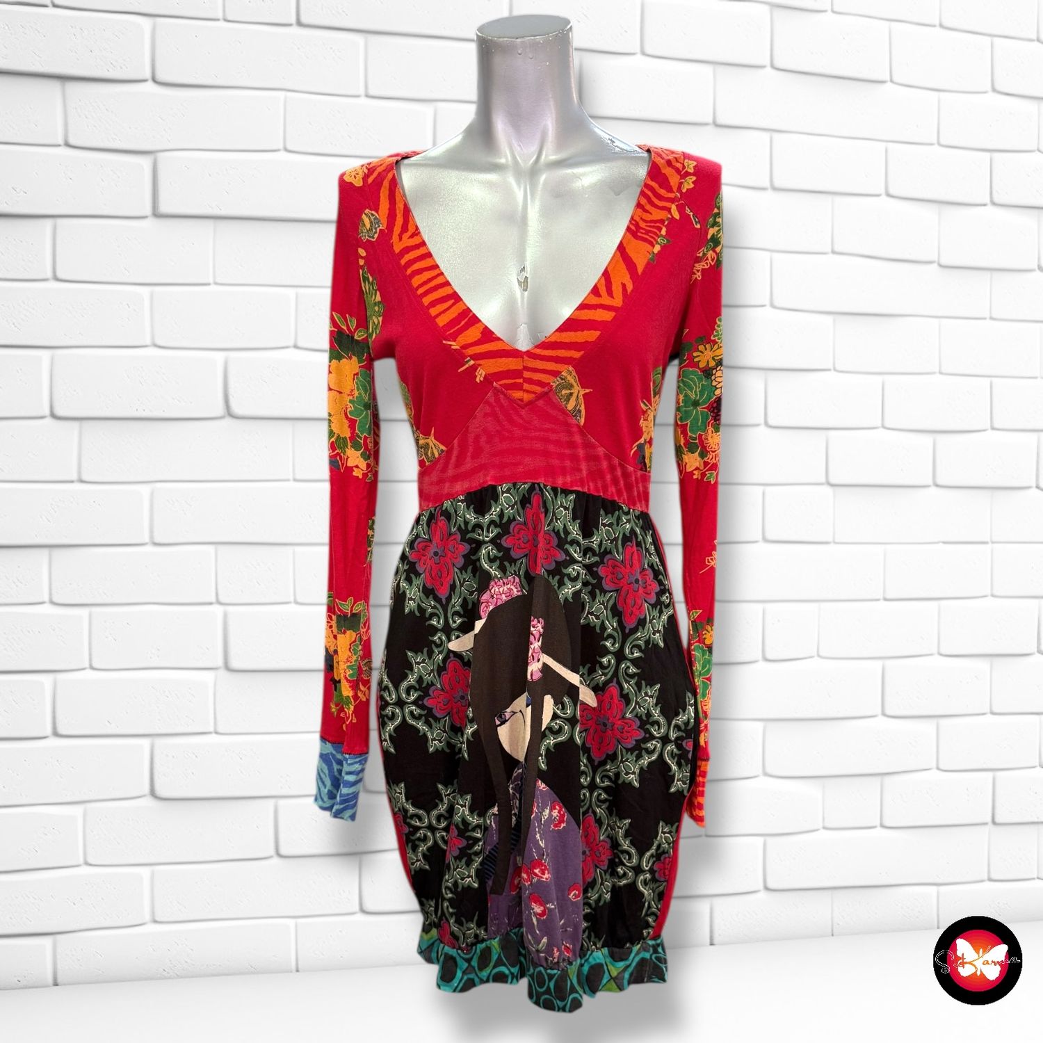 **HOY** Vestido de manga larga DESIGUAL Talla M