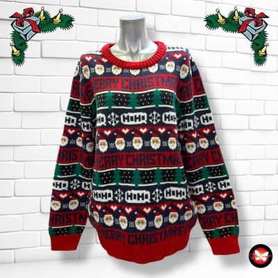 **HOY** Jersey Navideño “PAPÁ NOEL Y ARBOLITO” Talla M (grande)