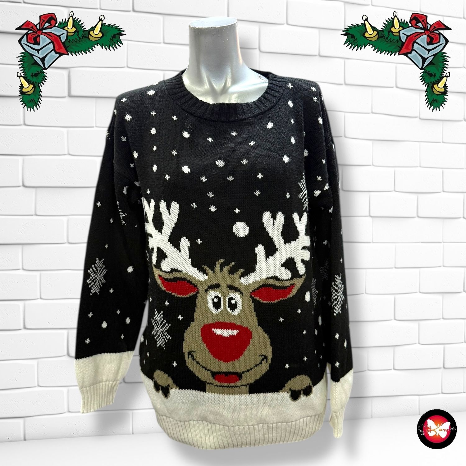Jersey Navideño &quot;RUDOLPH&quot; Talla M/L