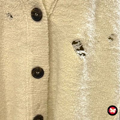 Chaqueta de punto con rotitos ZARA Talla S (grande)