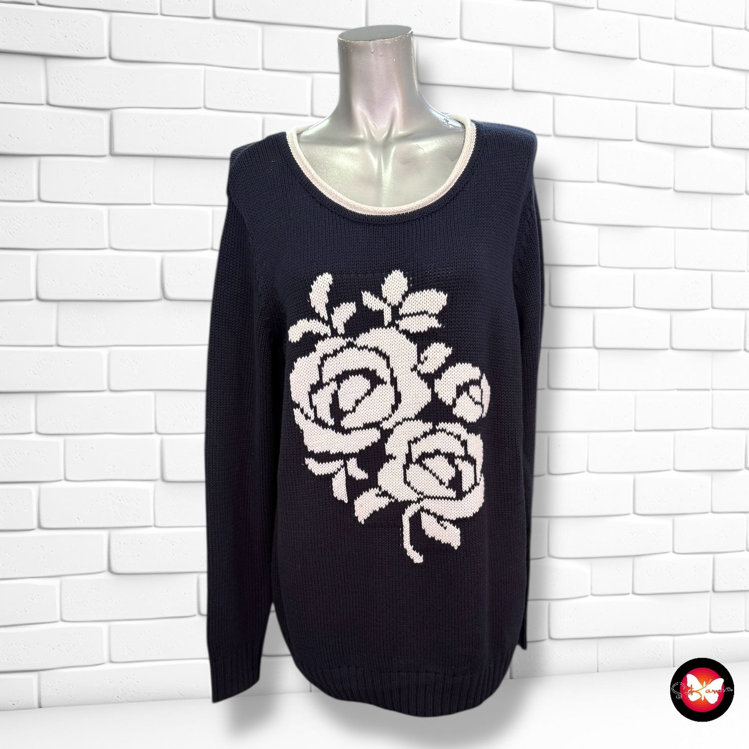 **HOY** Jersey de manga larga con flores BPC Talla L