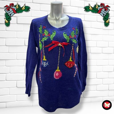 **HOY** Jersey Navideño “ADORNOS NAVIDAD” Talla XS