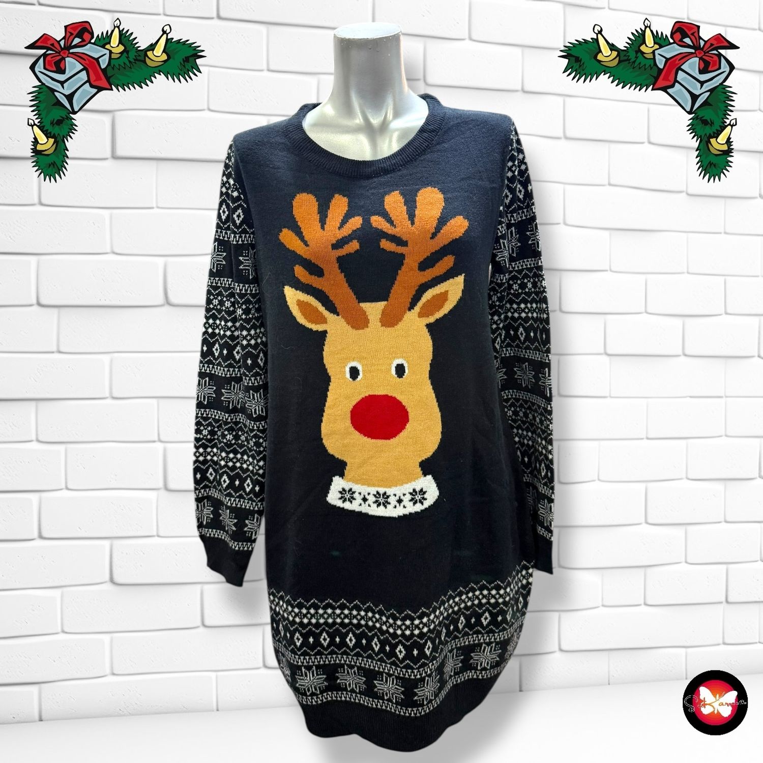 **HOY** MAXI Jersey Navideño “RUDOLPH” Talla S