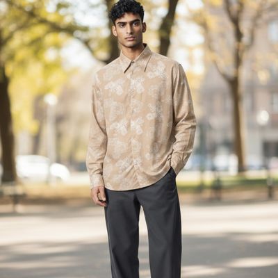 Camisa de manga larga estampada DESIGUAL Talla Hombre XL