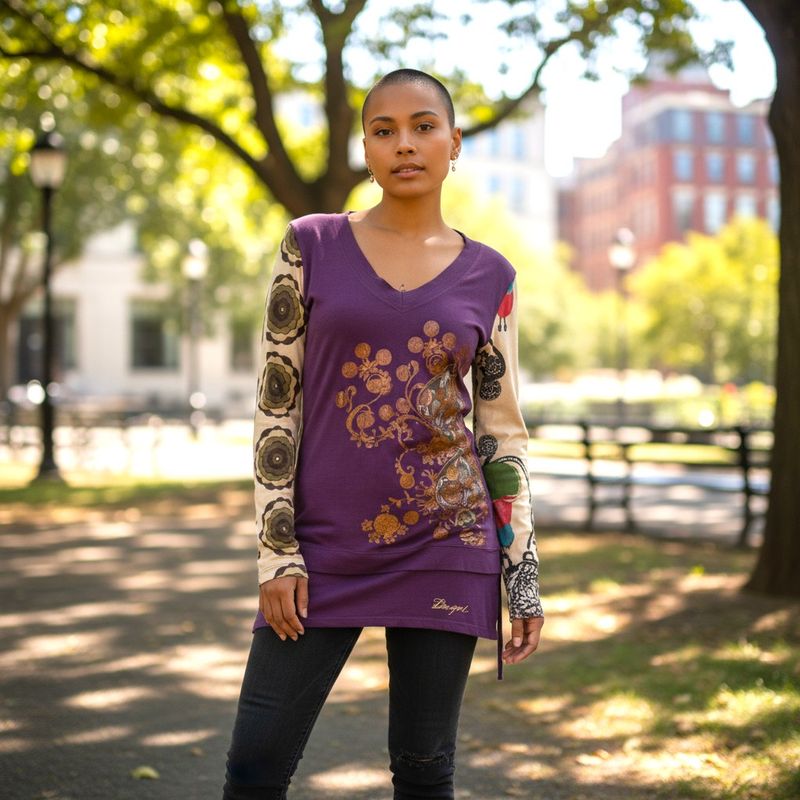 **HOY** Camiseta de manga larga DESIGUAL Talla XS