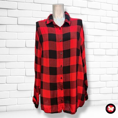 **HOY** Camisa de manga larga de cuadros JANINA Talla 46