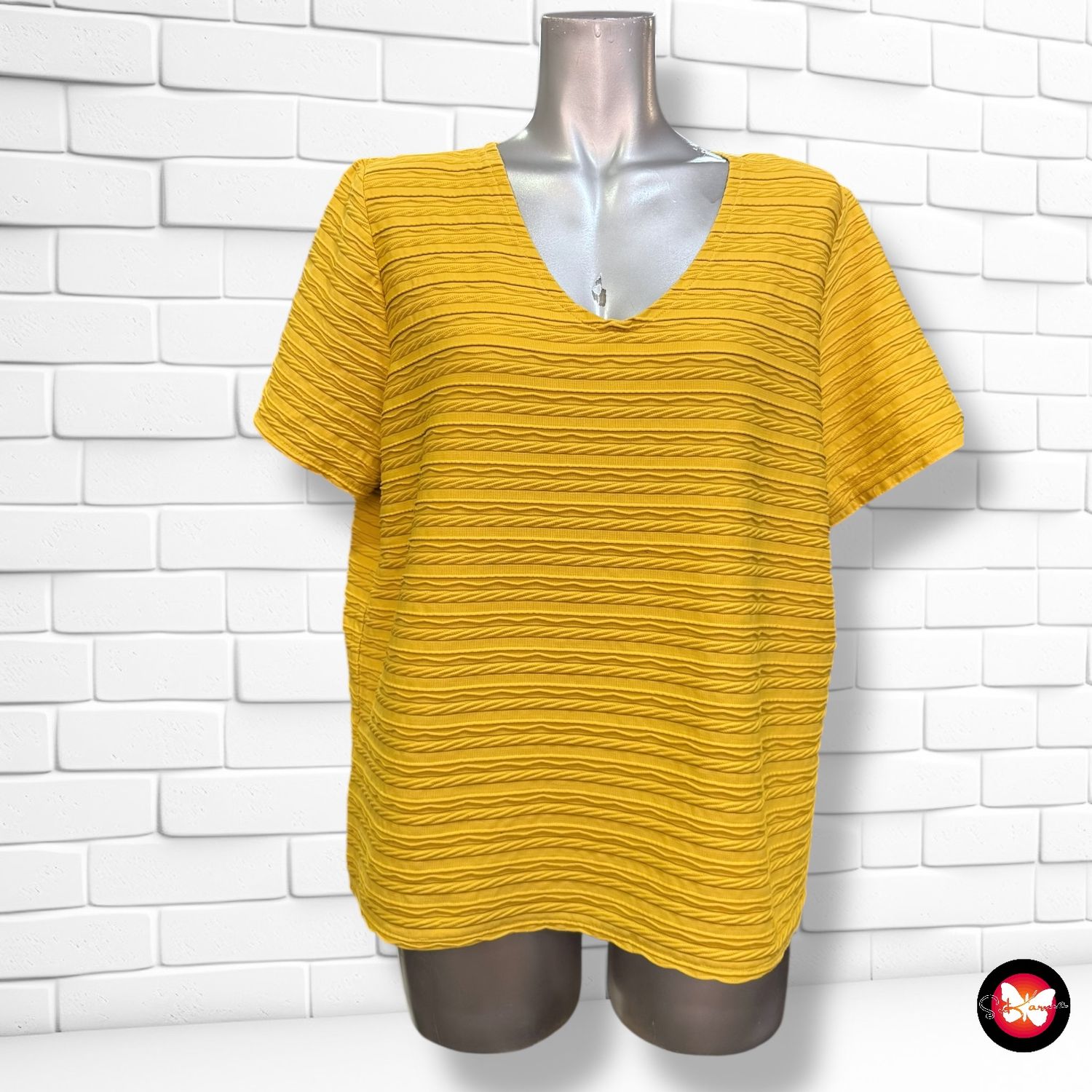 **HOY** Camiseta de manga corta con relieve Talla XL