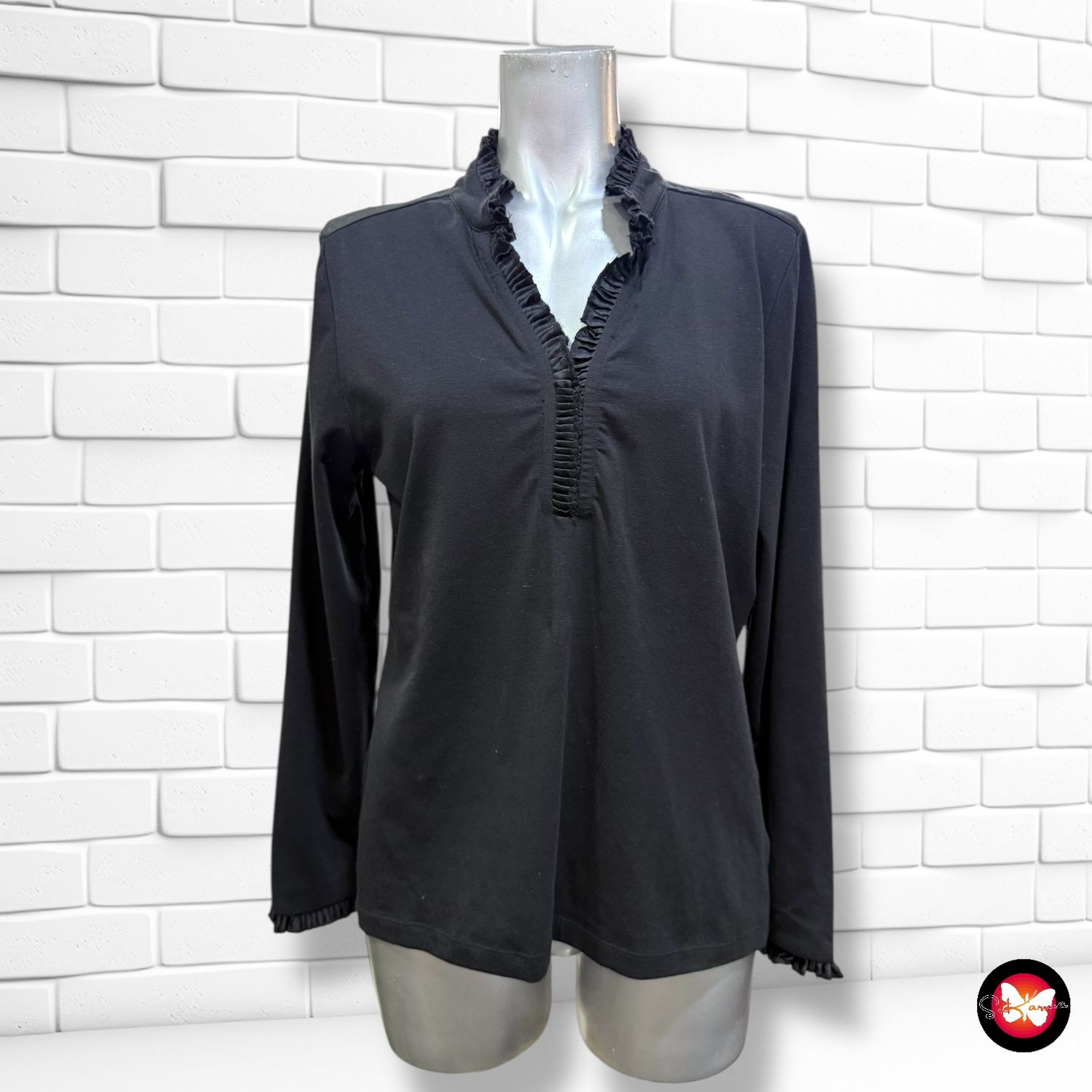 **HOY** Camiseta de manga larga con mini volantitos ATMOS FASHION Talla 42