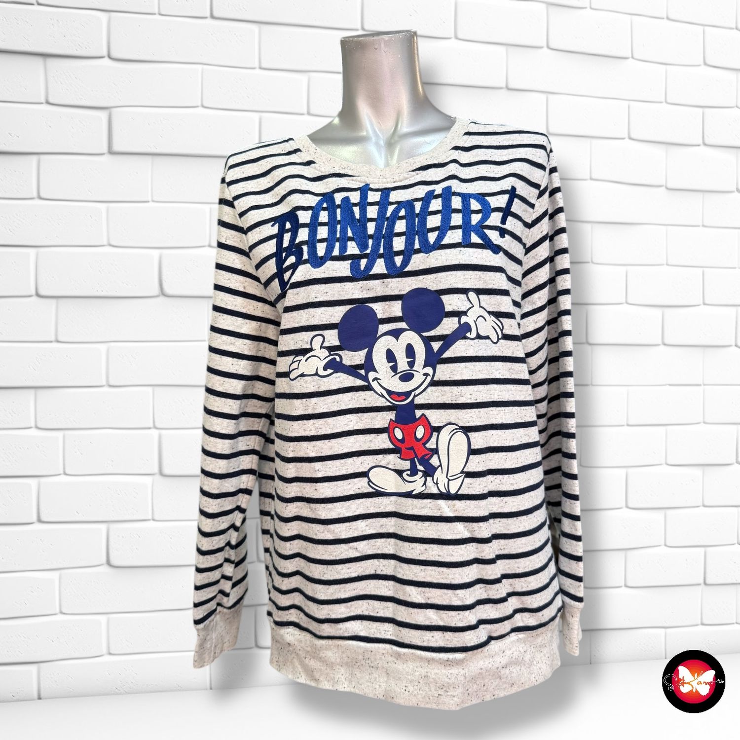 **HOY** Sudadera de rayitas “MICKEY” Talla M