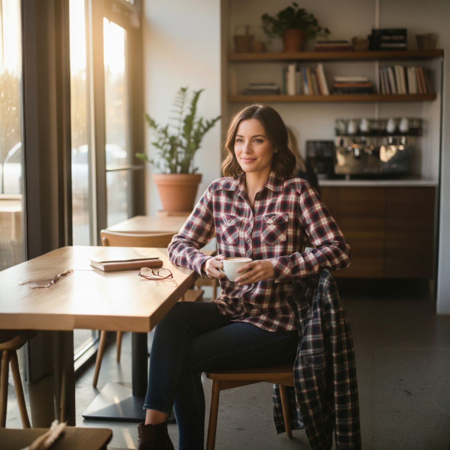 Camisa de manga larga de cuadros MAISON SCOTCH Talla S