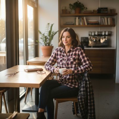 Camisa de manga larga de cuadros MAISON SCOTCH Talla S