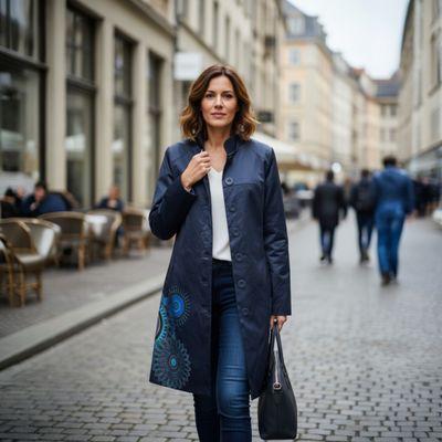 Abrigo de entretiempo DESIGUAL Talla 42