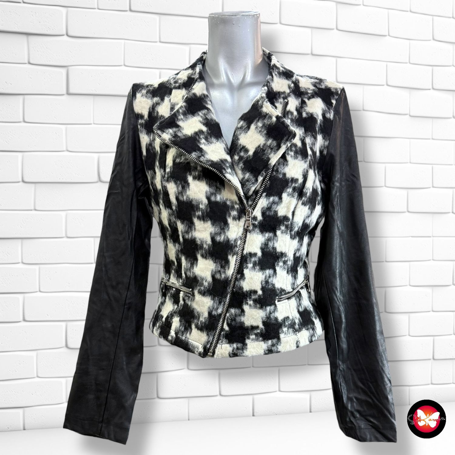 **HOY** Cazadora de paño y piel sintética VALENTINA Talla XS