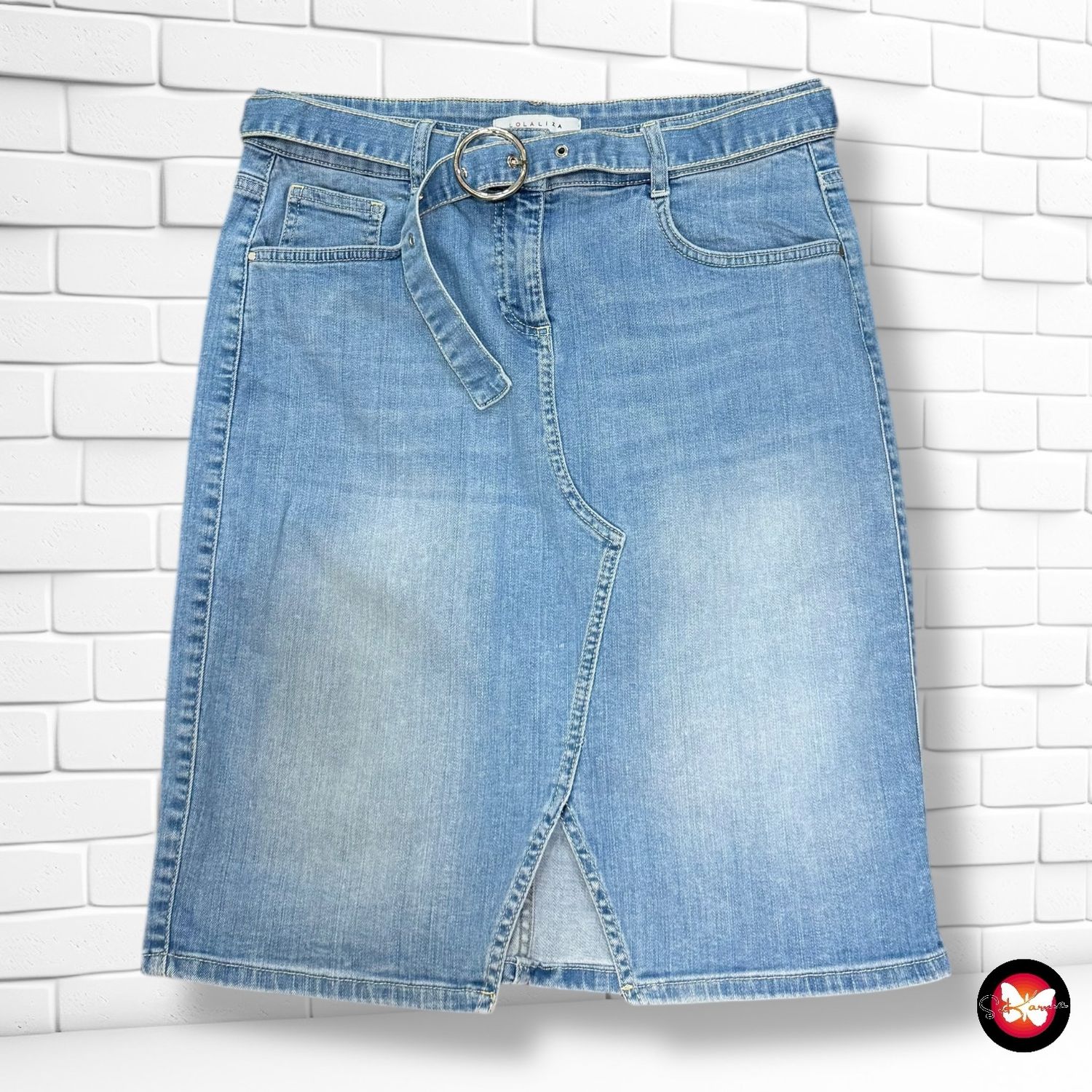 Falda vaquera con cinturón LOLA LIZA Talla 40