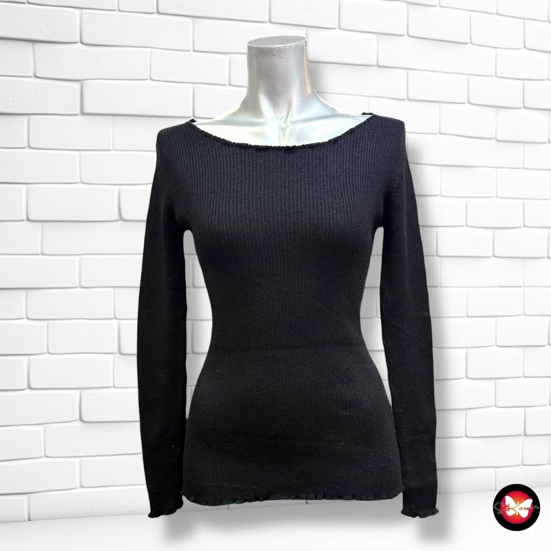 **HOY** Jersey de manga larga canalé con lurex AMICHI Talla M