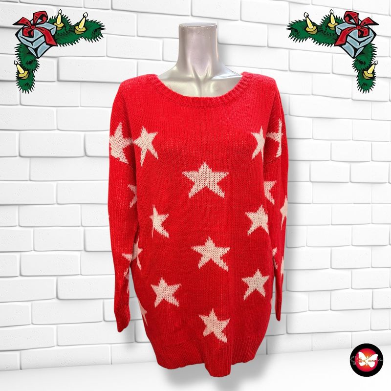 Jersey Navideño “ESTRELLITAS” Talla S (grande)