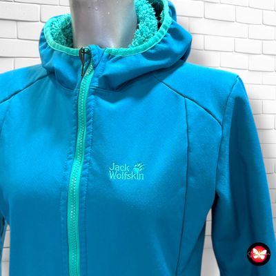 **HOY** Chaqueta tipo neopreno con borreguito JACK WOLFSKIN Talla 12 años