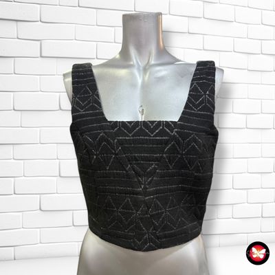 **HOY** Blusa cropped de noche con brillo Talla S/M