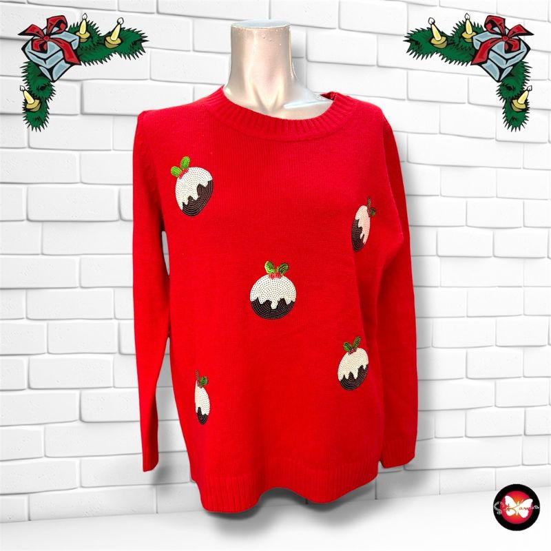 Jersey Navideño “BOLAS NAVIDEÑAS” Talla 40/42
