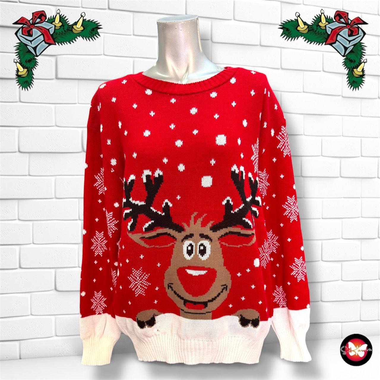 **HOY** Jersey Navideño “RUDOLPH” Talla XL/XXL (pequeña)