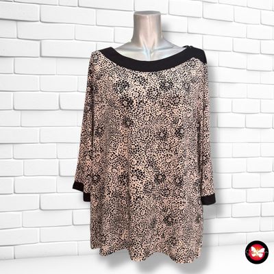 **HOY** Blusa de media manga tipo animal print ANTEA Talla 50 (pequeña)
