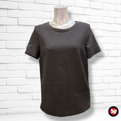 **HOY** Blusa de manga corta de entretiempo MASSIMO DUTTI Talla 36