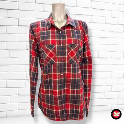 **HOY** Camisa de manga larga de cuadros SUPERDRY Talla XL (pequeña)