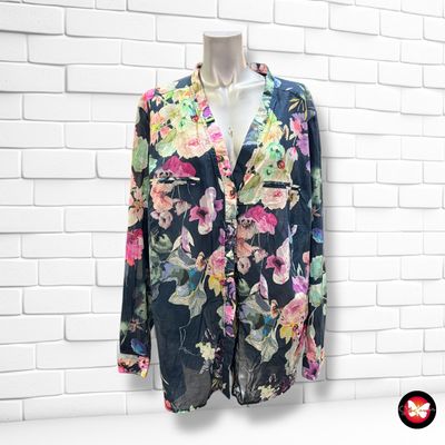 **HOY** Camisa de manga larga de flores COUCHEL Talla XXL