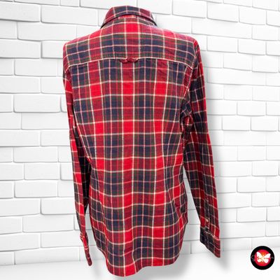 **HOY** Camisa de manga larga de cuadros SUPERDRY Talla XL (pequeña)