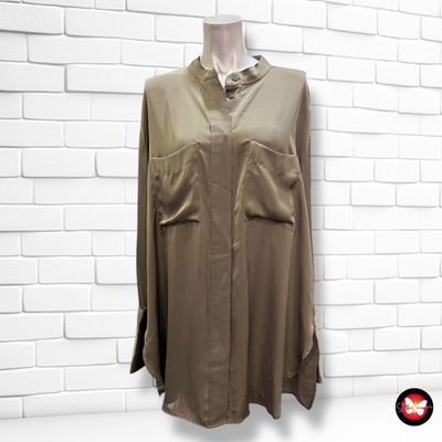 **HOY** Camisa de manga larga satinada H&amp;M Talla L (grande)