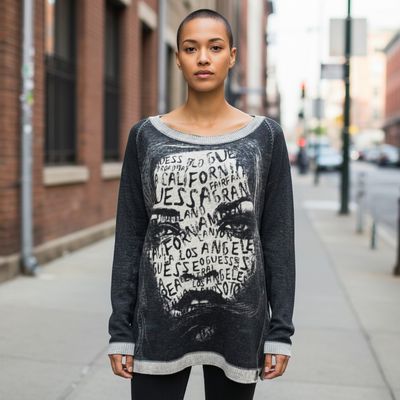 Jersey de manga larga con estampado GUESS Talla M