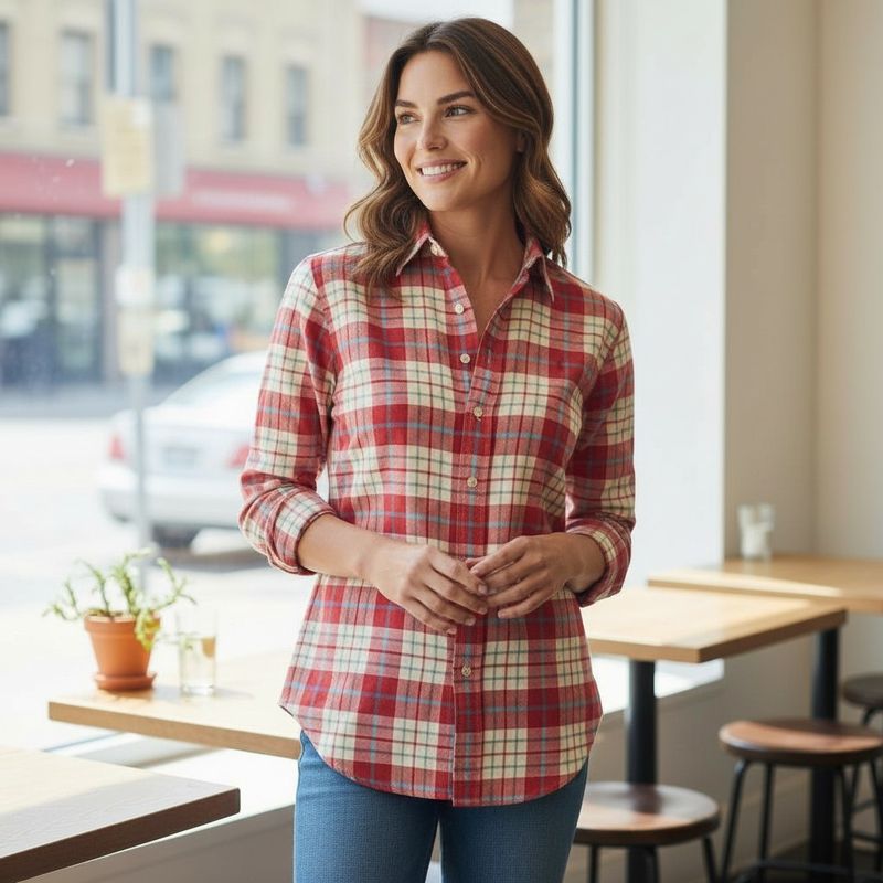 Camisa de manga larga de cuadros RALPH LAUREN Talla S