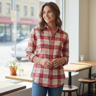 Camisa de manga larga de cuadros RALPH LAUREN Talla S