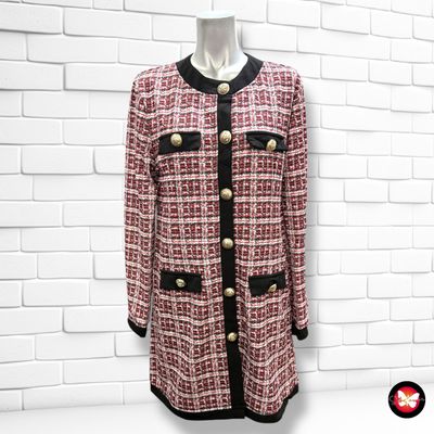 Chaqueta de entretiempo tipo tweed SHEIN Talla M