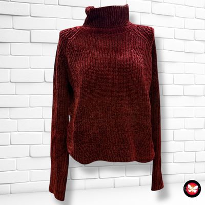 **HOY** Jersey de lana de terciopelo de manga y cuello alto CLOCKHOUSE Talla M