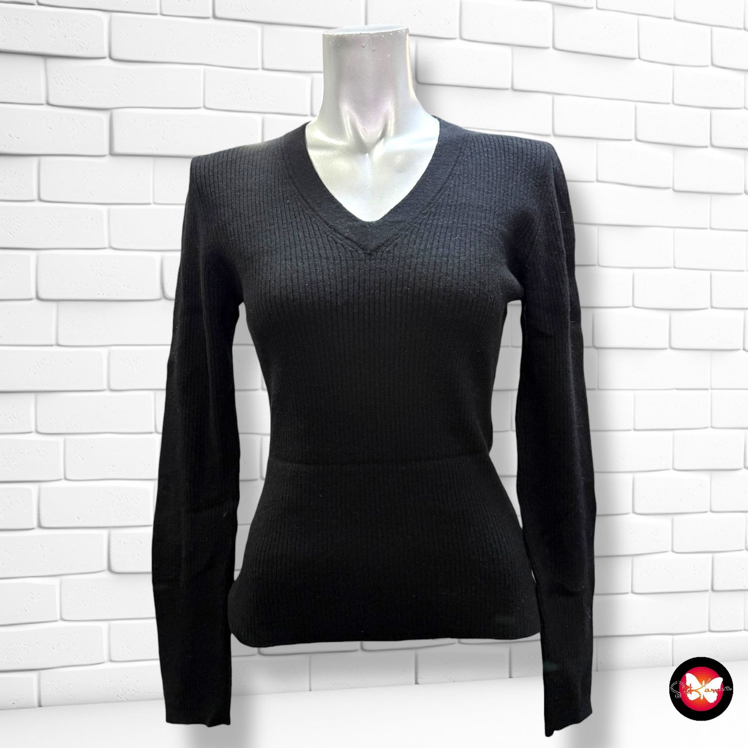 Jersey de manga canalé Talla 34/36