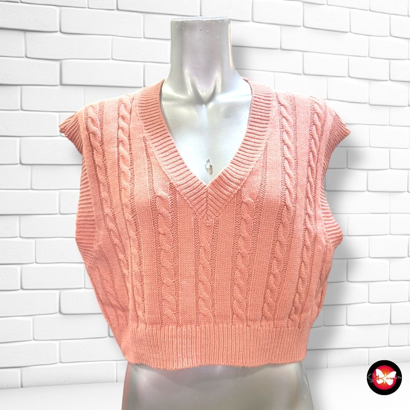 Chaleco cropped de punto SHEIN Talla S