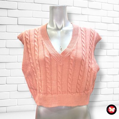 Chaleco cropped de punto SHEIN Talla S