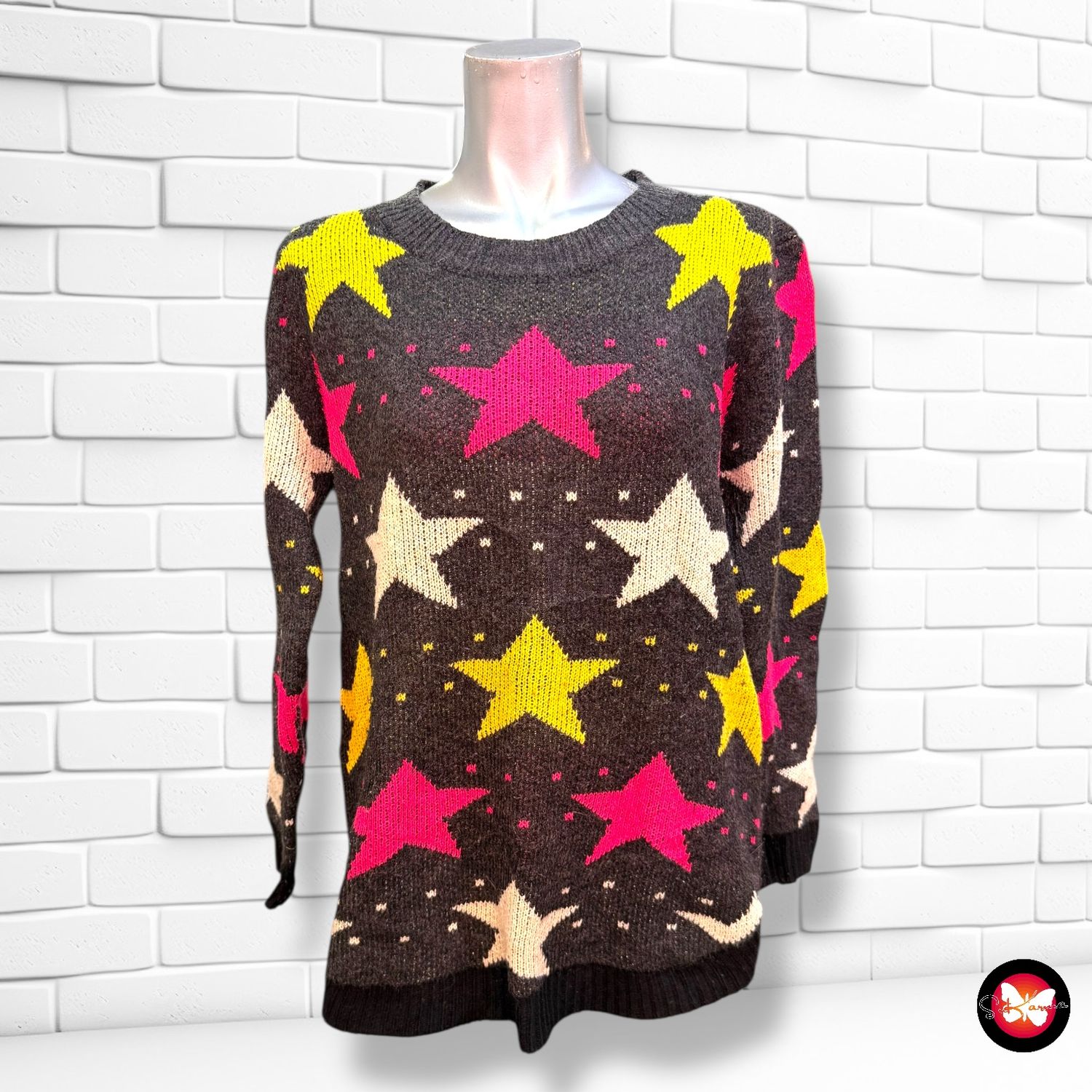 **HOY** Jersey de manga con estrellas Talla S