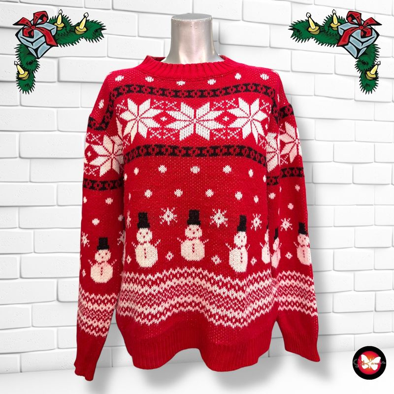 **HOY** Jersey Navideño “MUÑEQUITOS DE NIEVE” Talla L