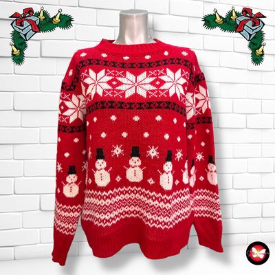 **HOY** Jersey Navideño “MUÑEQUITOS DE NIEVE” Talla L