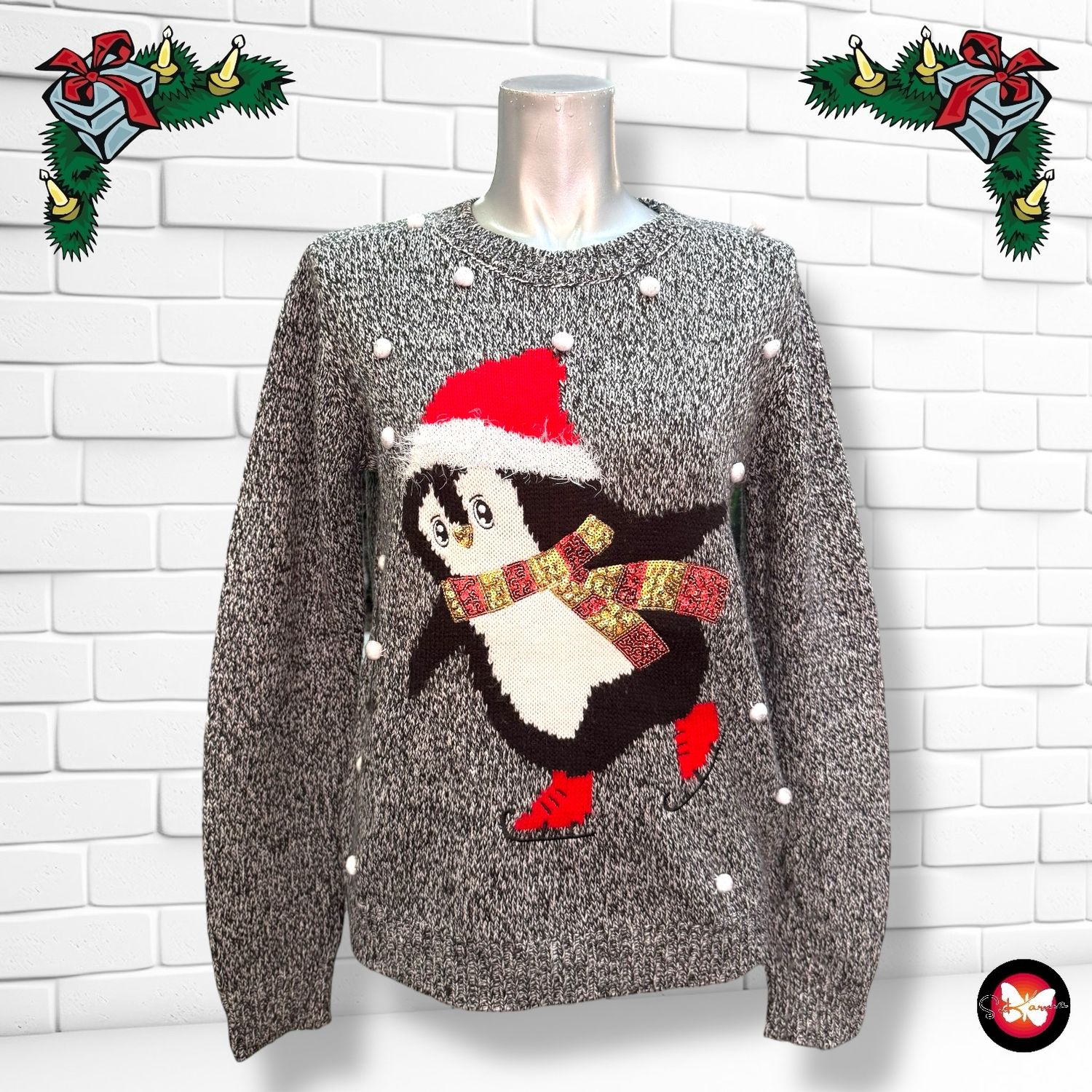 Jersey Navideño “PINGÜINO” Talla 13-14 años