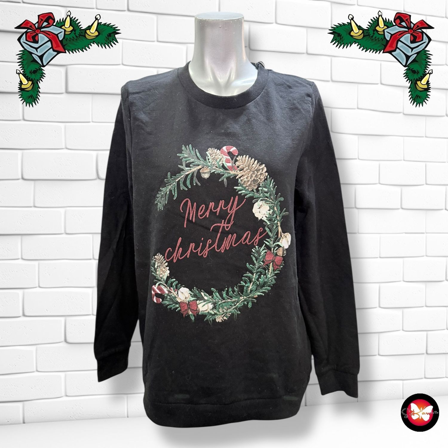 Sudadera Navideña “MERRY CHRISTMAS” Talla M
