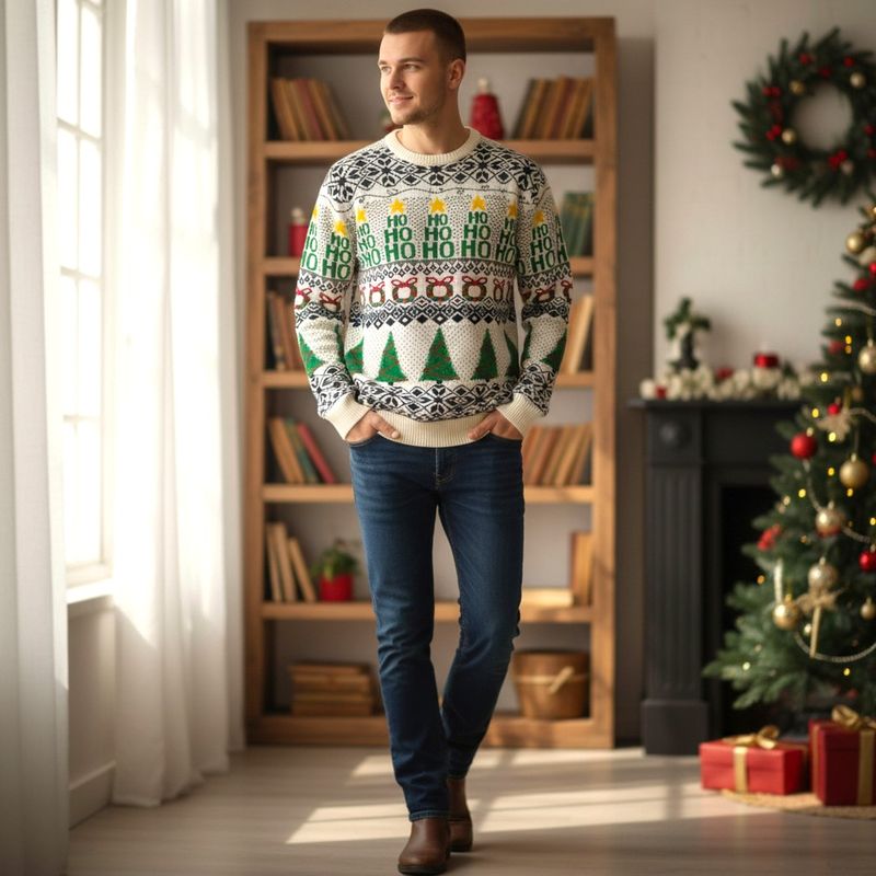 Jersey Navideño “ARBOLITOS HOHOHO” Talla M