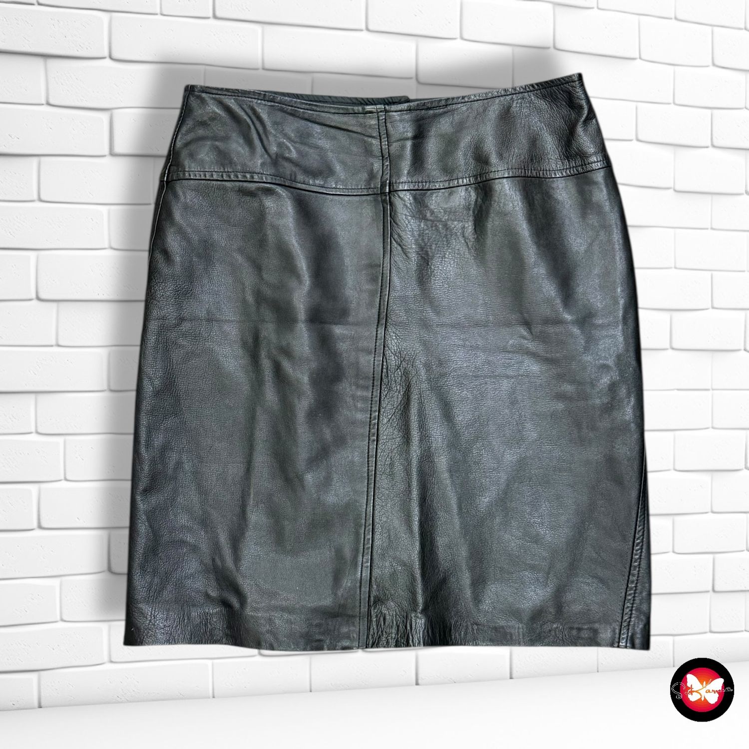 Falda de piel Talla L