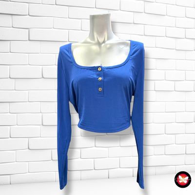 Blusa de manga larga con lazo en la espalda SHEIN Talla XL