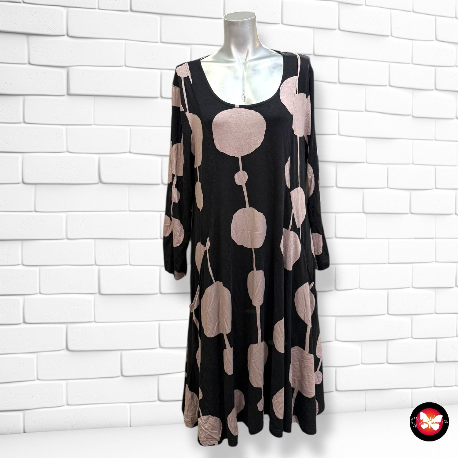 Vestido de media manga Talla 40 (grande)