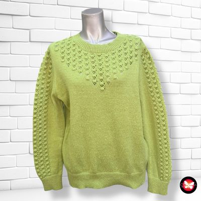 Jersey de manga larga con caladito SHEIN Talla L