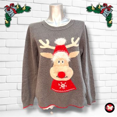 Jersey Navideño &quot;RUDOLPH CON GORRO” Talla M
